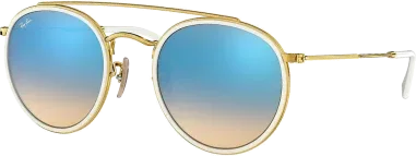 Ray-Ban Round Double Bridge - Verres Miroir Dégradés