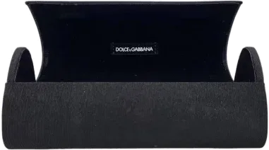 Étui à lunettes Dolce & Gabbana velours noir — vue 2