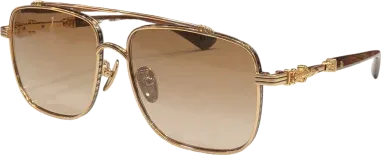 Lunettes de soleil Chrome Hearts CBEATH II carrées métal — vue 7