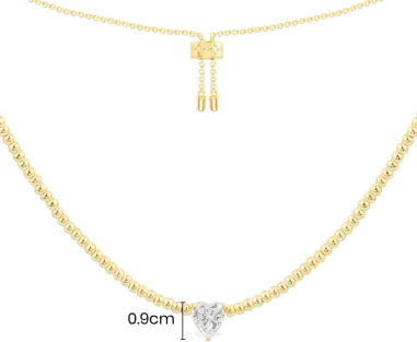 Collier Cœur en Cristal - APM Monaco — vue 5
