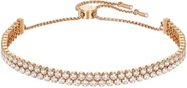 Bracelet Cupchain Swarovski Or Rose