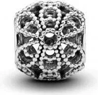 Charm Fleur Ajouré Perlé Pandora Moments — vue 2