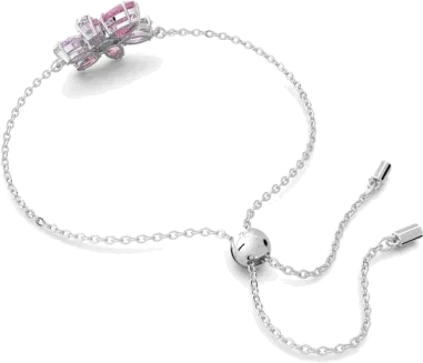Bracelet Fleur Rose Swarovski Gema — vue 3