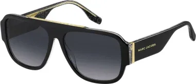 Lunettes de soleil Marc Jacobs 756-S en acétate noir