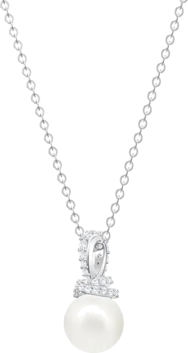 Collier Originally Perle Blanche - Swarovski — vue 3