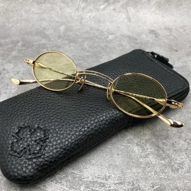 Lunettes de soleil rondes Chrome Hearts vintage en métal — vue 5