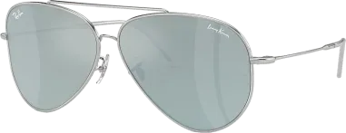 Lunettes de soleil Reverse Aviator argent - Lenny Kravitz X Ray-Ban