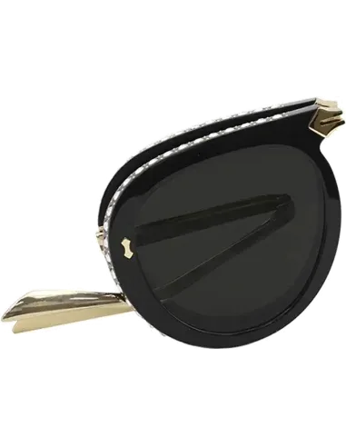 Lunettes de soleil Gucci pliantes ornées de brillants — vue 3