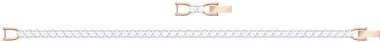 Bracelet Tennis Swarovski - Or Rose — vue 2