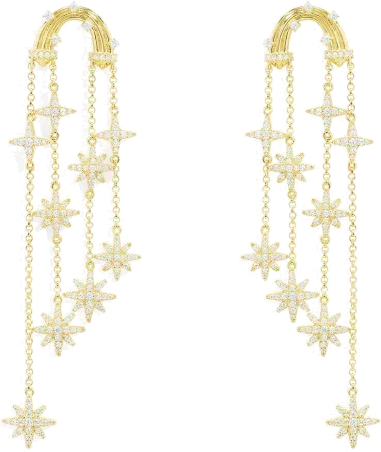 Boucles d'oreilles APM Monaco Météorites Or Jaune