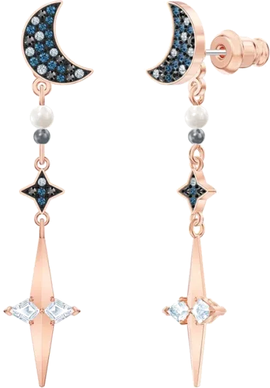 Boucles d'oreilles Symbolic en plaqué or rose — vue 2