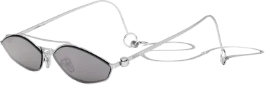 Lunettes de Soleil Fendi Baguette Cat-eye avec Chaîne