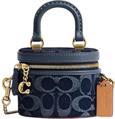 Sac à bandoulière Coach Trail en toile denim signature