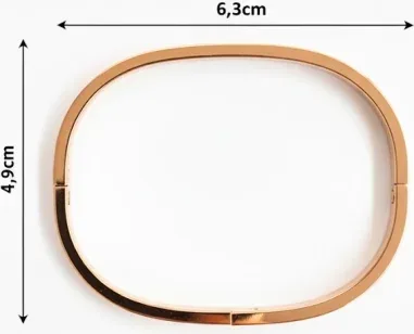 Bracelet Jonc Emporio Armani Acier Plaqué Or Rose — vue 3