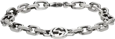 Bracelet chaîne Gucci en argent 925 - Logo GG