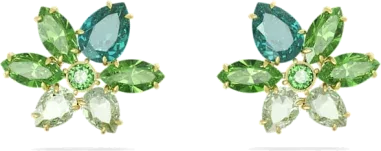 Boucles d'oreilles Gema cristaux verts