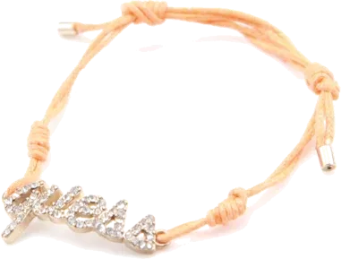 Bracelet cordon Guess à logo cristallisé — vue 4