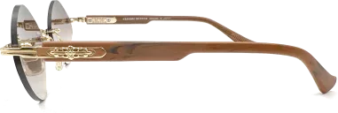 Lunettes de soleil Diamond cerclés marron - Chrome Hearts — vue 2
