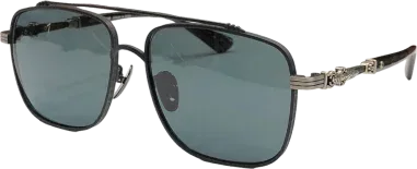 Lunettes de soleil Chrome Hearts CBEATH II carrées métal — vue 9