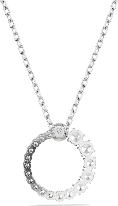 Collier Swarovski Matrix - Cristaux Blancs Rhodié — vue 4