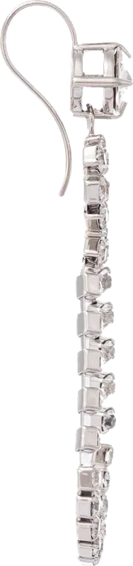 Boucles d'oreilles Miu Miu cristaux blancs — vue 2