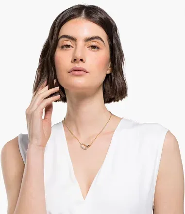 Collier Time - Plaqué Or et Cristaux Blancs — vue 3