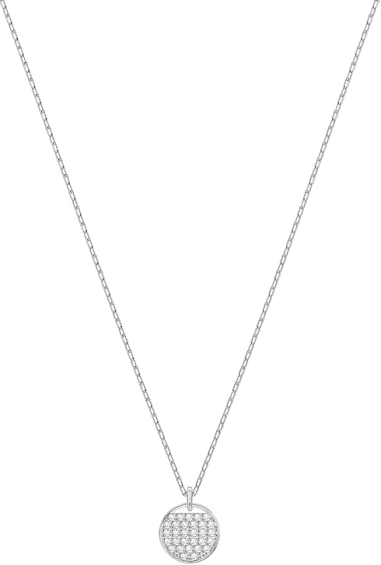 Collier Ginger Swarovski - Cristaux blancs rhodié