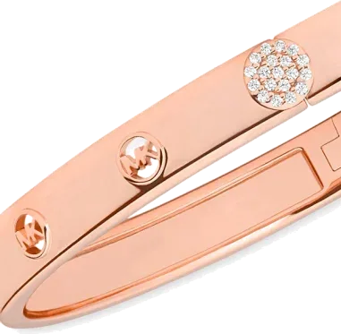 Bracelet Rigide Michael Kors Premium Or Rose — vue 2