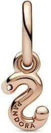 Charm Pendant Alphabet Lettre S Manuscrite — vue 2