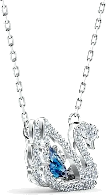 Collier Dancing Swan - Pendentif Cygne Swarovski — vue 2