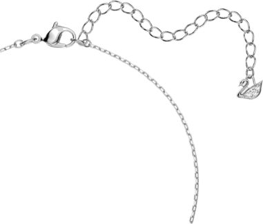 Collier Sparkling Dance Round - Cristaux blancs rhodiés — vue 3