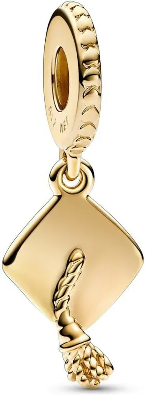 Charm Pendant Chapeau de Diplômé Doré - Pandora Moments
