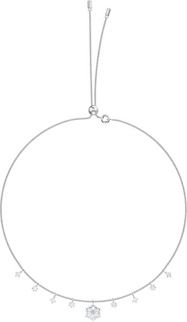 Collier Magic Flocon de Neige - Cristaux Swarovski Rhodié — vue 2