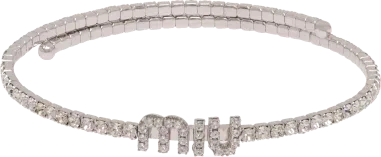 Collier Choker Miu Miu Ras du Cou aux Cristaux Fantaisie