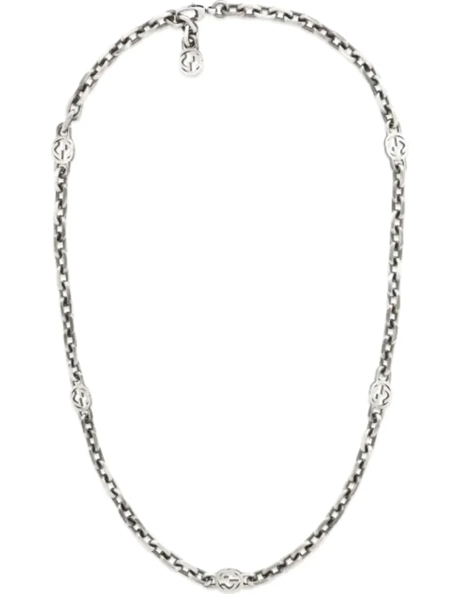 Collier Chaîne GG Gucci en Argent et Palladium