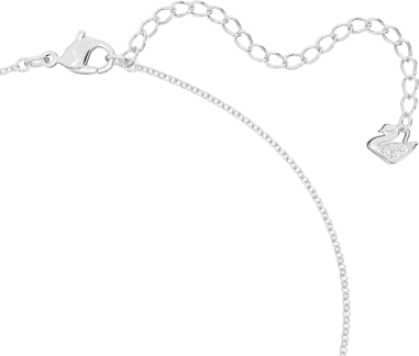 Collier Stone Round Swarovski - Cristaux Bleus Rhodié — vue 3