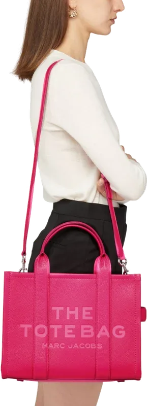 Sac à main Marc Jacobs The Medium Tote Bag rose fuschia en cuir grainé — vue 4