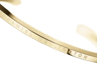 Bracelet Daniel Wellington Classic Jonc Acier Doré — vue 3