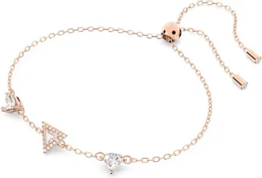 Bracelet Ortyx Swarovski - Cristaux triangulaires plaqué or rose — vue 2