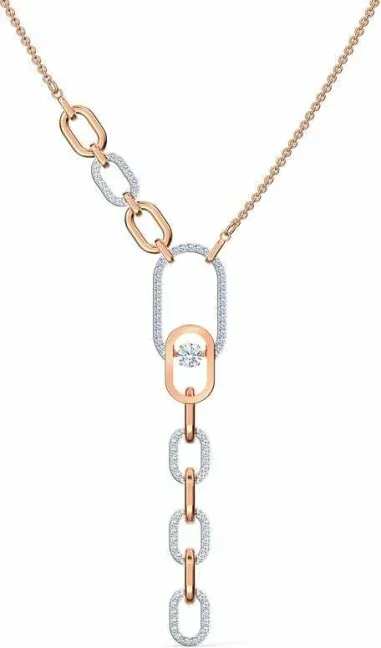 Collier Sparkling Dance North - Swarovski Plaqué Or Rose