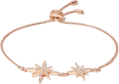 Bracelet APM Monaco Double Météorites Plaqué Or Rose