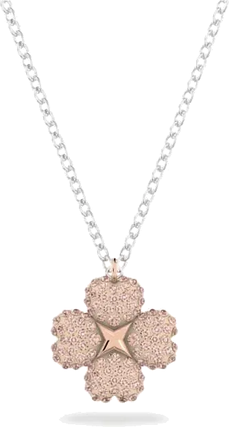 Collier Latisha Flower Swarovski - Pendentif Réversible