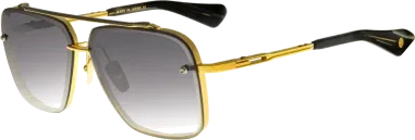 Lunettes de soleil DITA Mach Six - Titane Black Rhodium