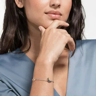 Bracelet Swarovski Remix Moon - Rhodium et Cristaux Multicolores — vue 4