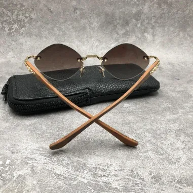 Lunettes de soleil Diamond cerclés marron - Chrome Hearts — vue 5