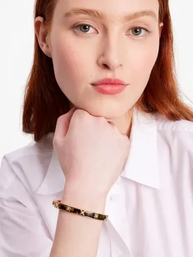 Bracelet Jonc Heritage Bloom Doré et Écaille — vue 3