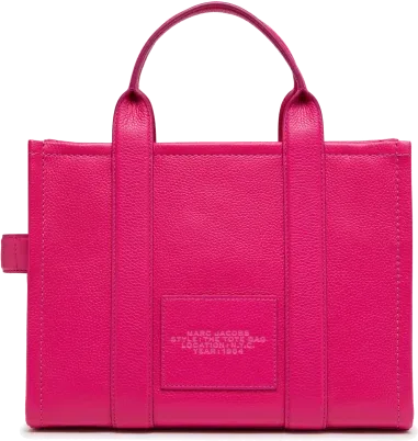 Sac à main Marc Jacobs The Medium Tote Bag rose fuschia en cuir grainé — vue 5