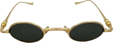 Lunettes de soleil rondes Chrome Hearts vintage en métal — vue 8