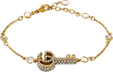 Bracelet Gucci Clé Double G Cristaux