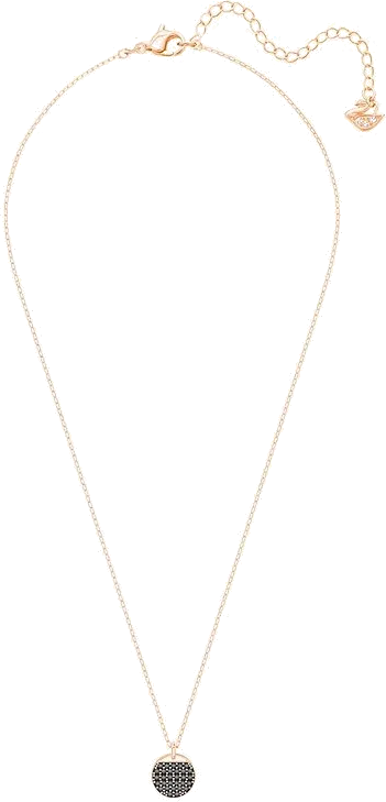 Collier Swarovski Ginger - Or Rose et Cristal Noir — vue 2
